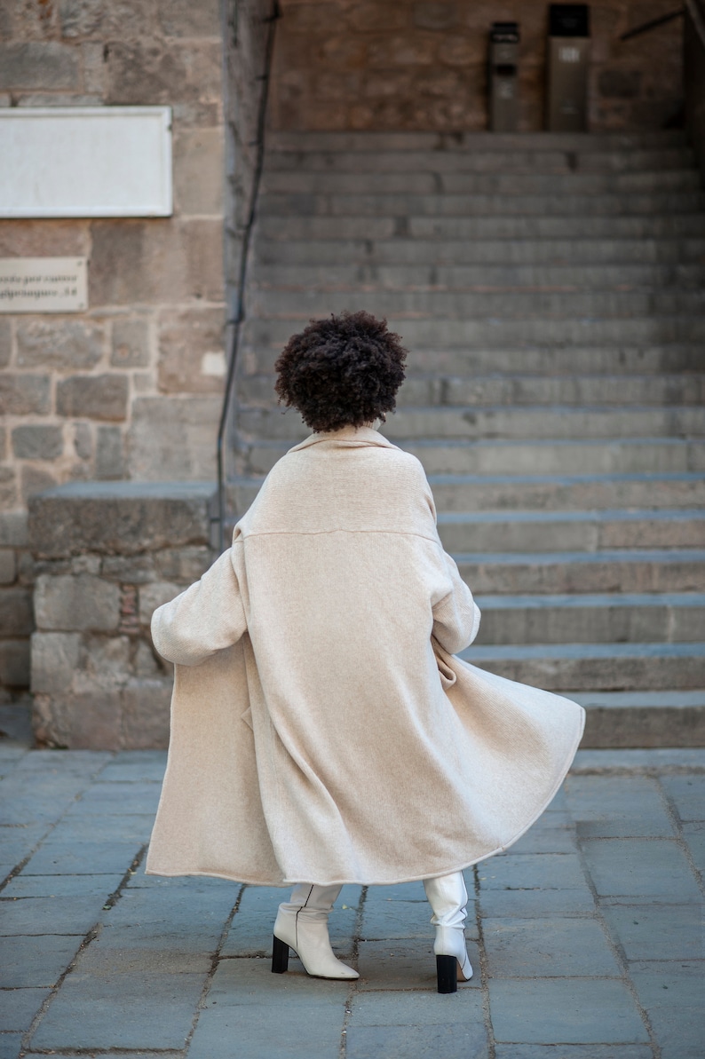 oversized sweater, loose cardigan, shawl sweater cardigan, oversized cardigan, minimalist cardigan, oversized knitting, minimalist clothing, image 4