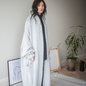 alpaca cardigan sweater for women / oversized knit sweater / chunky knit sweater / sweater coat / womens clothing / cardigan women