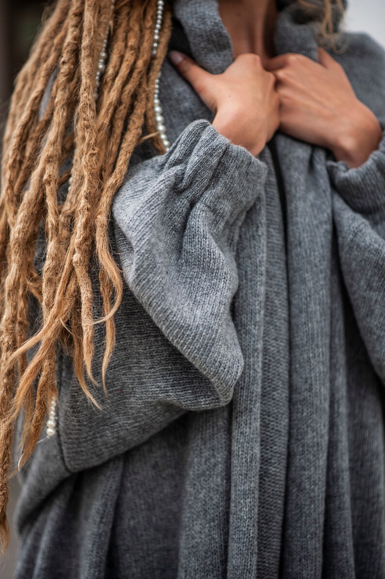 oversized shawl sweater
