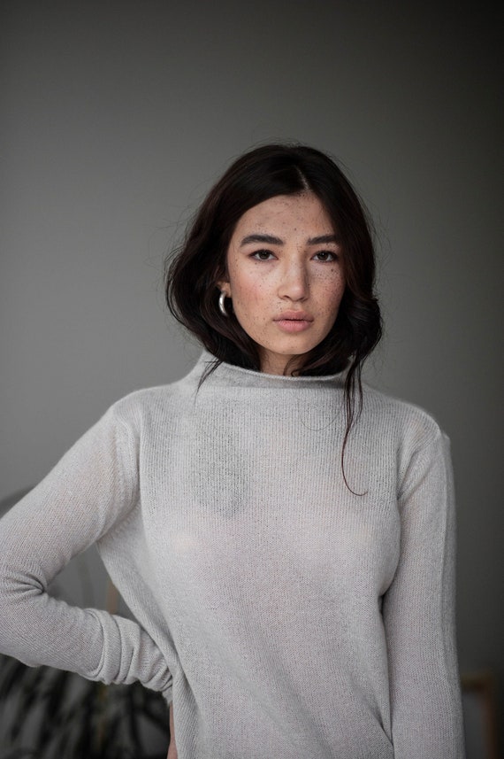 Loose cowl store neck sweater