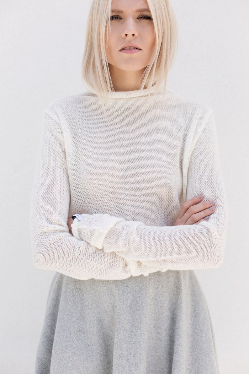 relaxed fit wool jumper