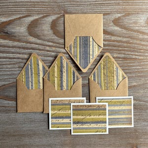 Set di buste a righe in miniatura, biglietti di auguri, strisce blu-verdi, biglietto d'amore a sorpresa romantica, diario di posta indesiderata, amante della cancelleria, amico di penna, posta ordinaria