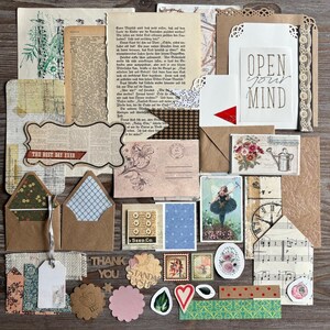 Ephemera set, Penpal kit, Junk Journal supplies, stationery mix media, Snail Mail , Collage paper DIY ephemera lot, Scrapbooking