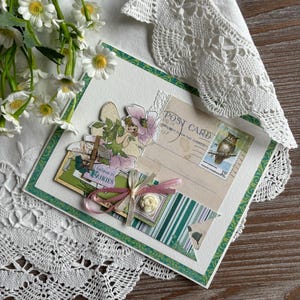 Carte postale de fée, carte d'anniversaire de meilleur ami, cartes faites main inspirantes, cartes de scrapbooking d'anniversaire, amitié longue distance, cadeau de soeur
