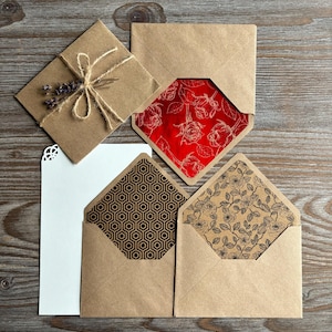 Letter writing set: 3 lined envelopes, cotton writing paper, red foil red big roses, Romantic love letter, anniversary valentines gift