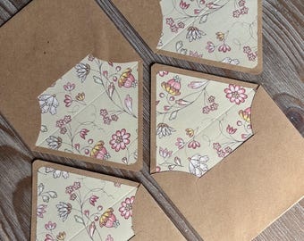 Letter writing set: 2 lined envelopes and cotton paper, Love Letter, Penpal kit snail mail happy mail, stationery lover gift postcrossing
