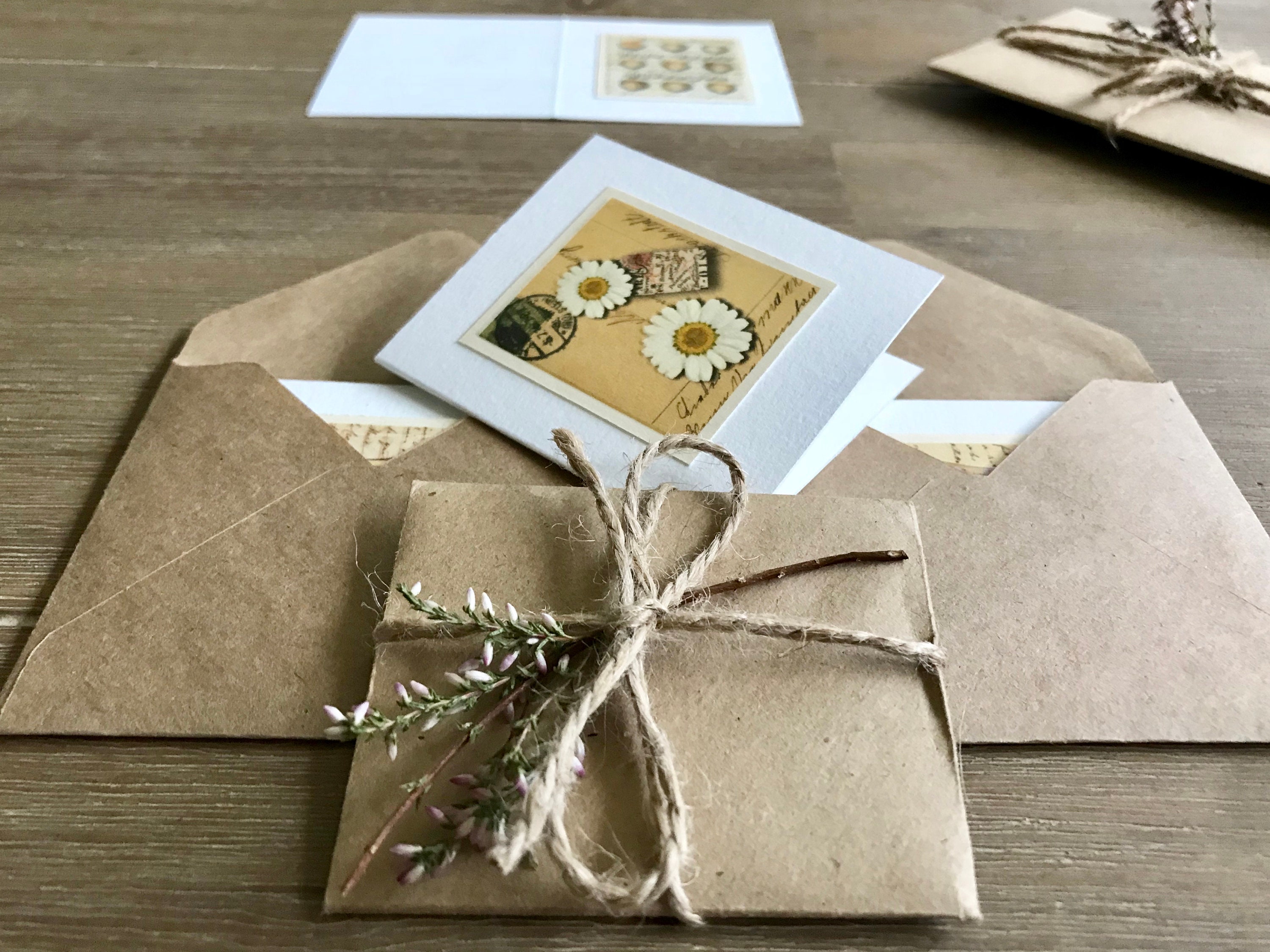 Beautiful note cards set Set of cards with envelopes Mini | Etsy