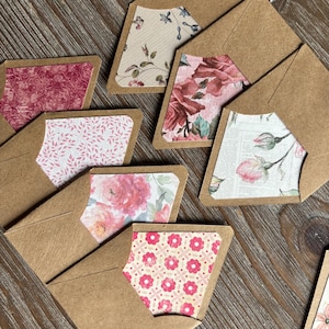 SURPRISING MIX, Miniature lined envelopes, RANDOM envelopes set, Romantic notes, Wedding guest notes, Snail mail Penpal Junk Journal diary