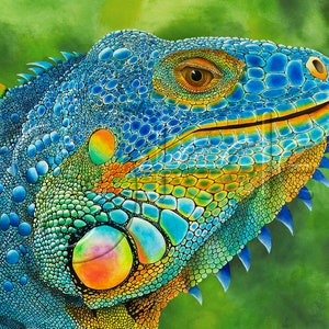colorful iguana: Bejeweled image 1