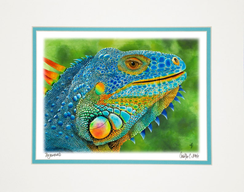 colorful iguana: Bejeweled image 3