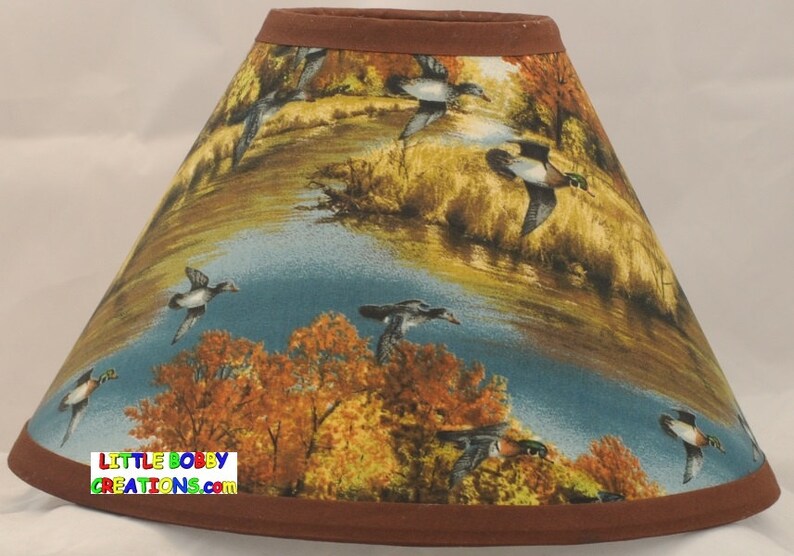 Birds Ducks and Wildlife Fabric Lamp Shade 8 Sizes to Choose Etsy