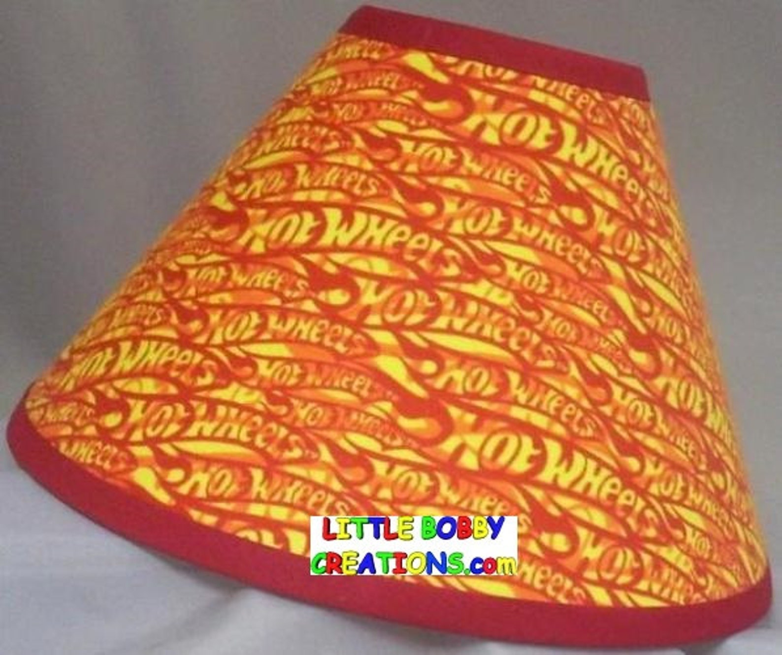 Hot Wheels Orange Flames Fabric Lamp Shade 10 Sizes to Choose Etsy