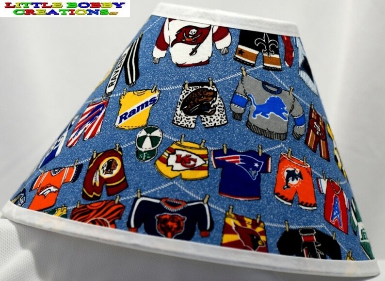 NFL Football Team Logo Lamp Shade 12 Sizes to Choose From Etsy