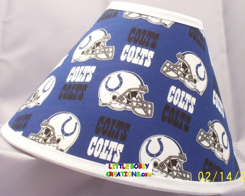 NFL Football Indianapolis Colts Fabric Lamp Shade 10 Sizes to Etsy