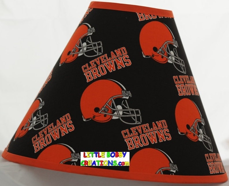 NFL Cleveland Browns Fabric Lamp Shade 12 Sizes to Choose Etsy
