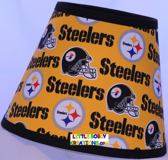Nfl Football Pittsburgh Steelers Fabric Lamp Shade 10 Sizes Image 0