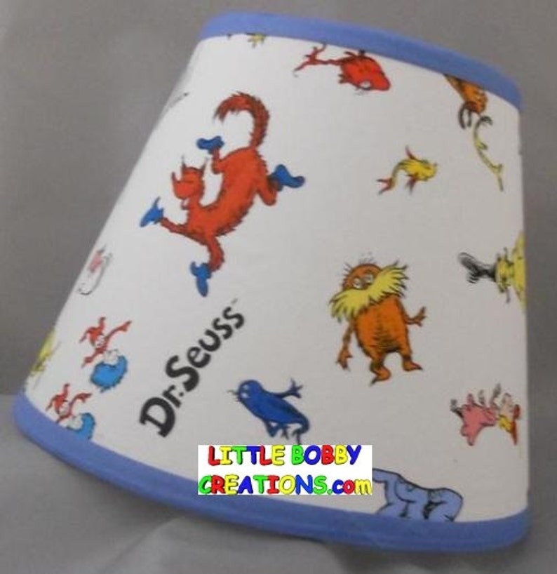 Dr Seuss Cat In The Hat Fabric Lamp Shade 10 Sizes To Choose From