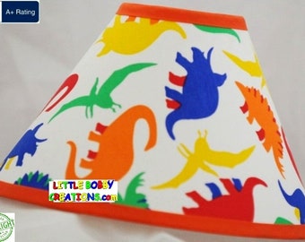 Handmade Dinosaur Lamp Shade - Kids Room Decor