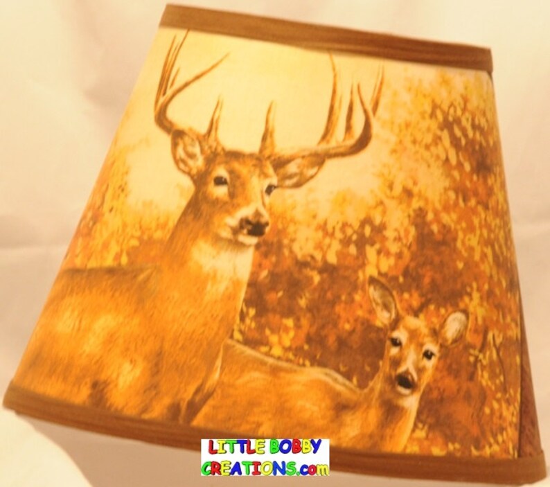 Wildlife Deer Fabric Lamp Shade 8 Shade Sizes to Choose Etsy