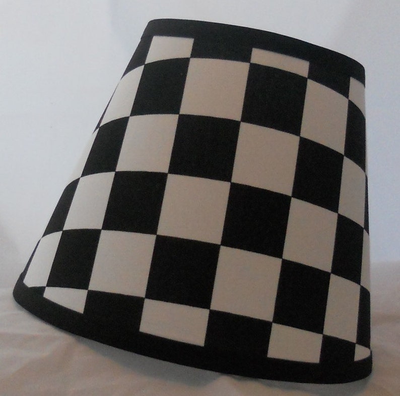 Racing Checkered Flag Lamp Shade 8 Sizes to Choose From Etsy