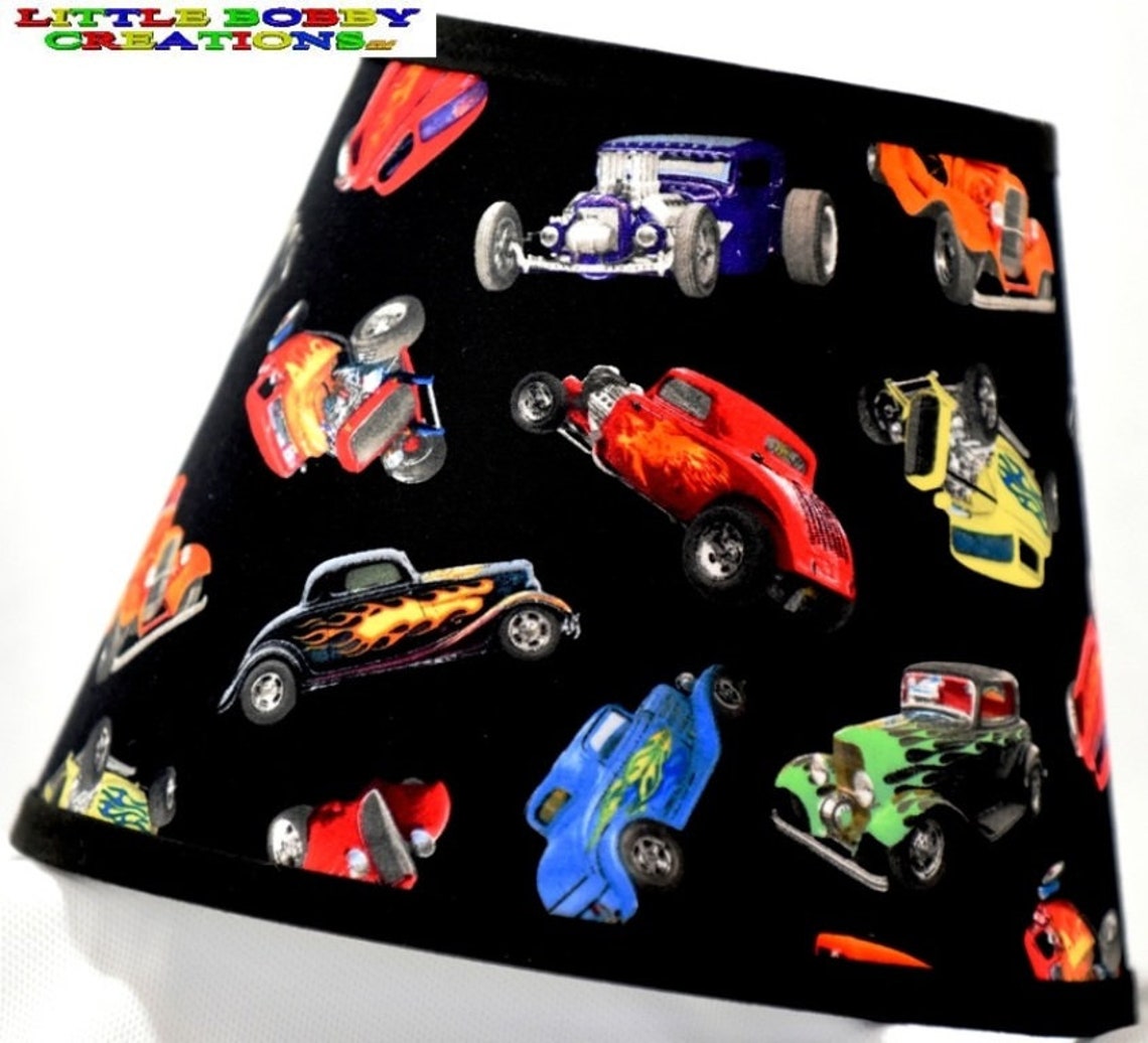 Vintage Muscle Car & Hot Rod Fabric Lamp Shade 10 Sizes to | Etsy