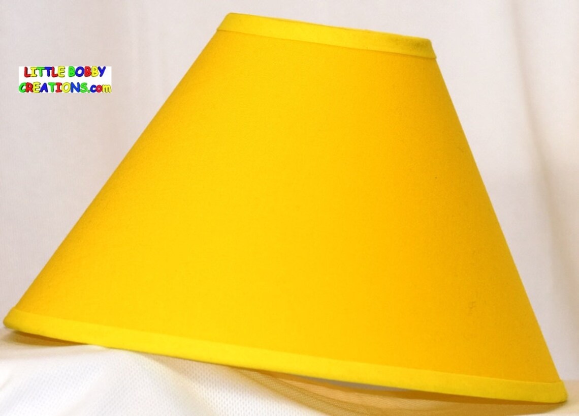 Solid YELLOW Fabric Lamp Shade 8 Sizes to Choose From Etsy