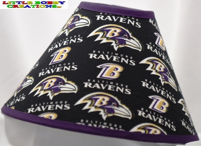 Nfl Baltimore Ravens Fabric Lamp Shade 10 Sizes To Choose