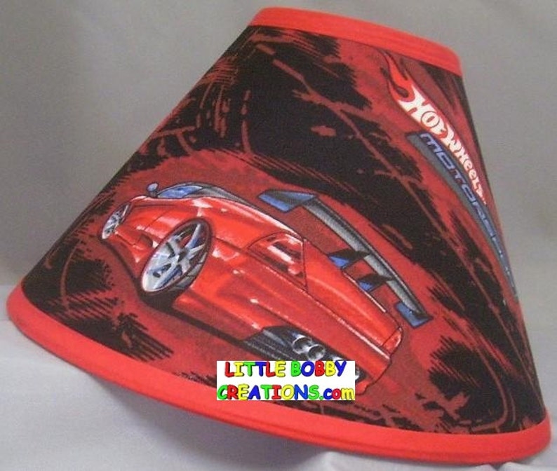 Hot Wheels Fabric Lamp Shade 8 Sizes to Choose From Etsy