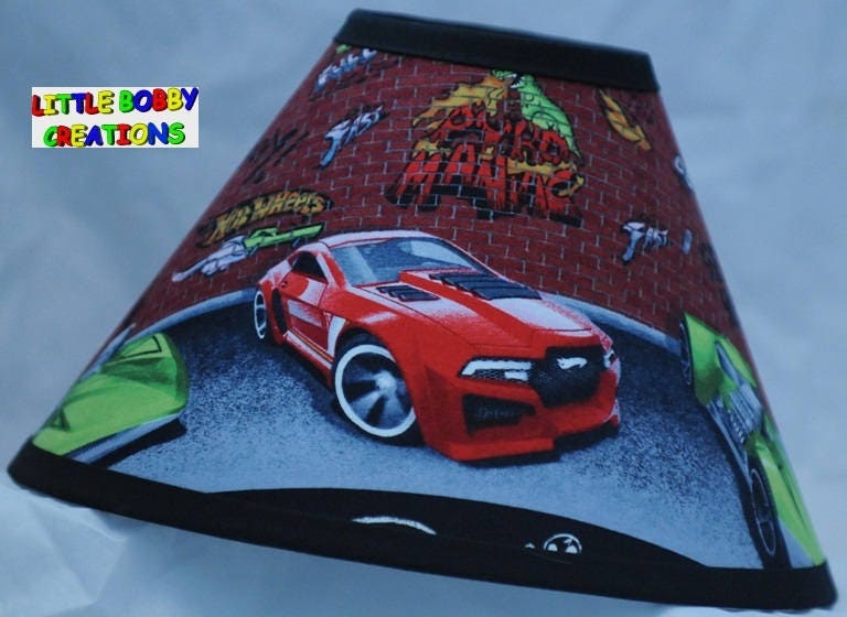 Hot Wheels Fabric Lamp Shade 8 Sizes to Choose From Etsy UK