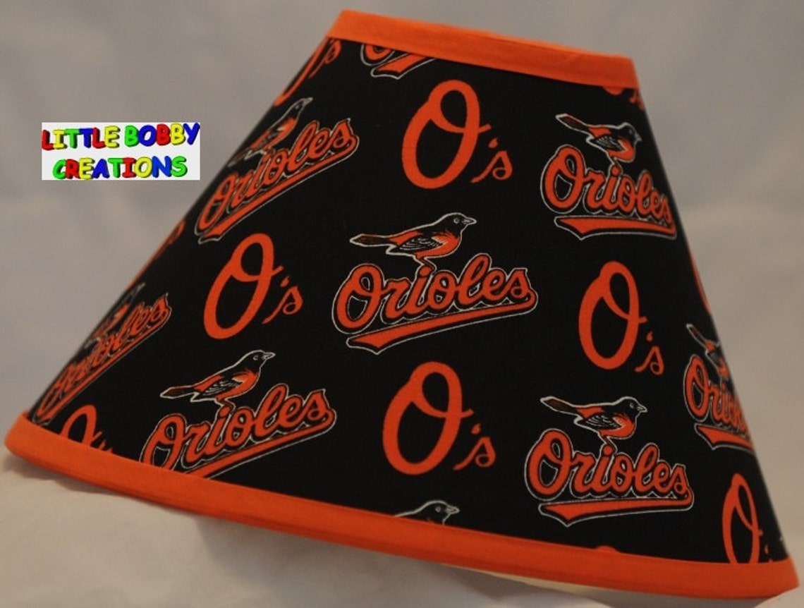 Baseball MLB Baltimore Orioles Fabric Lamp Shade 8 Sizes to Etsy
