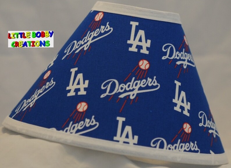 Baseball MLB Los Angeles Dodgers Fabric Lamp Shade 8 Sizes to Etsy