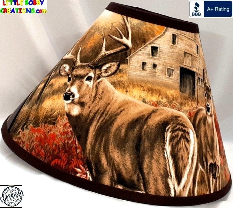 DEER LAMP SHADE 1 9 of 18 Shade Fabrics to Choose From Made From