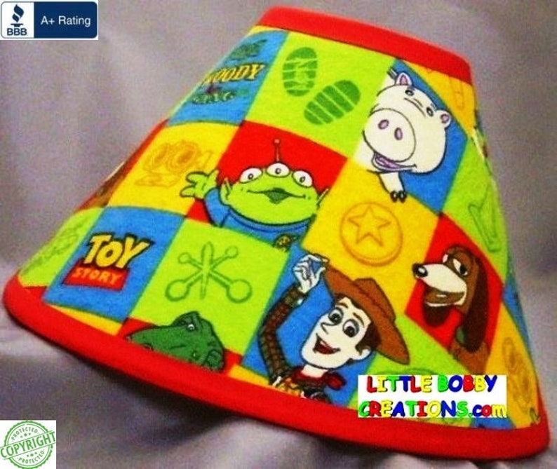 TOY STORY Lamp Shade 9 Shade Fabrics to Choose From Made Etsy