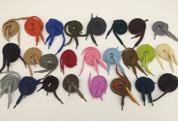 60cm Colored shoe laces New Kids Shoelaces Bootlaces 25 colors 10mm width
