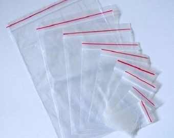 100 PCS 25 X 35 Cm Plastic Zip Lock Bags Clear Poly Ziplock Bag Reclosable  Resealable 