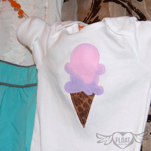 FLOAT&#39;s Hypercolor Collection..&quot;Ice Cream Anyone?&quot; T-Shirt (or Bodysuit)