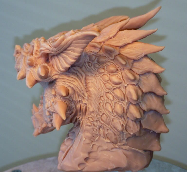 Dragon Bust Concept Sculpture Etsy