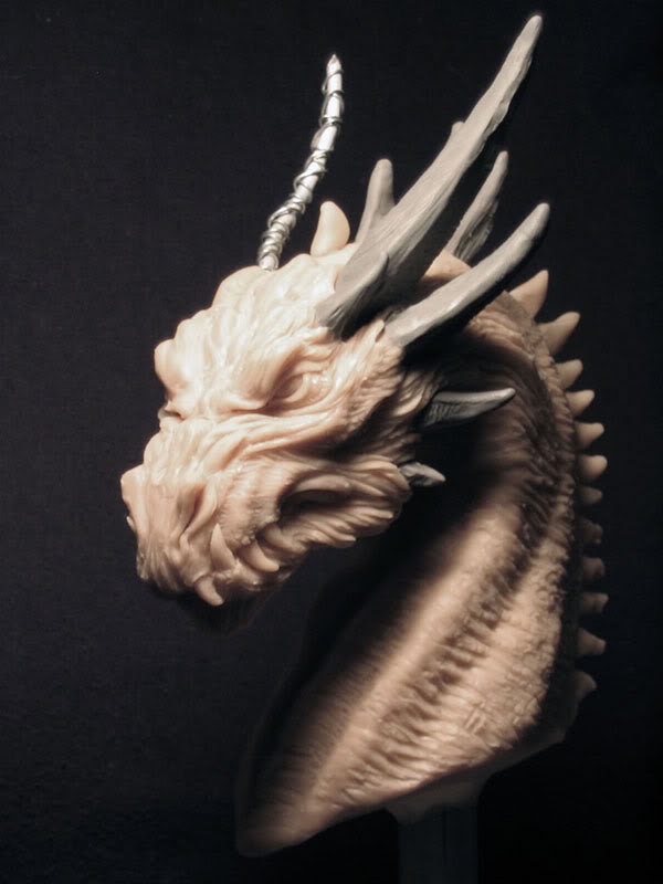 Serious Dragon original concept sculpt bust | Etsy