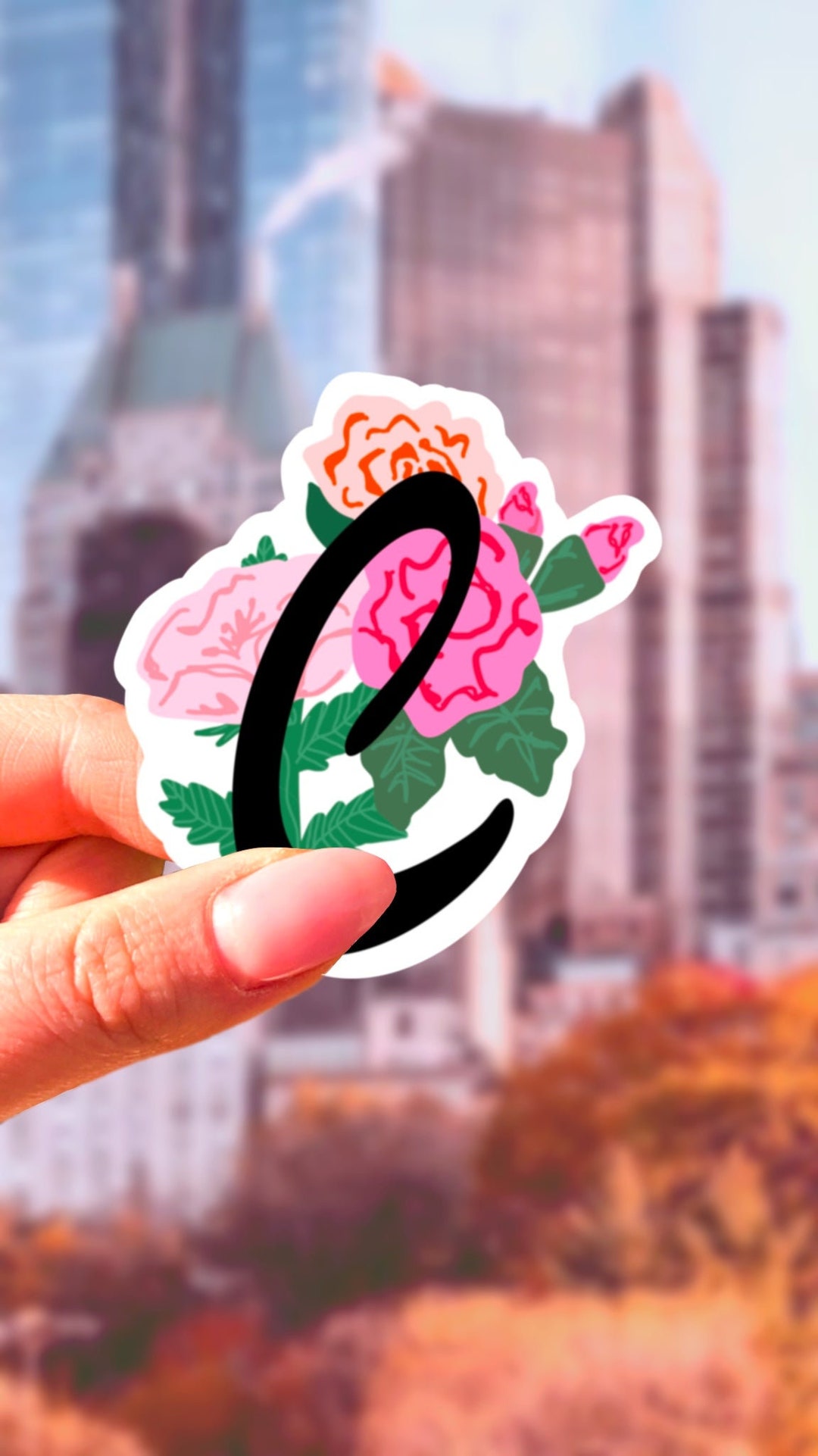 Sticker Letter C Etsy