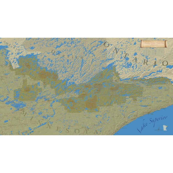 Boundary Waters Map Etsy - Il 600x600.1632727958 Cads 