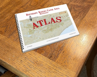 Boundary Waters Canoe Area Atlas | BWCA Map Book | Minnesota Wilderness Canoe Maps | Lake Navigation Guide | Trip Planner