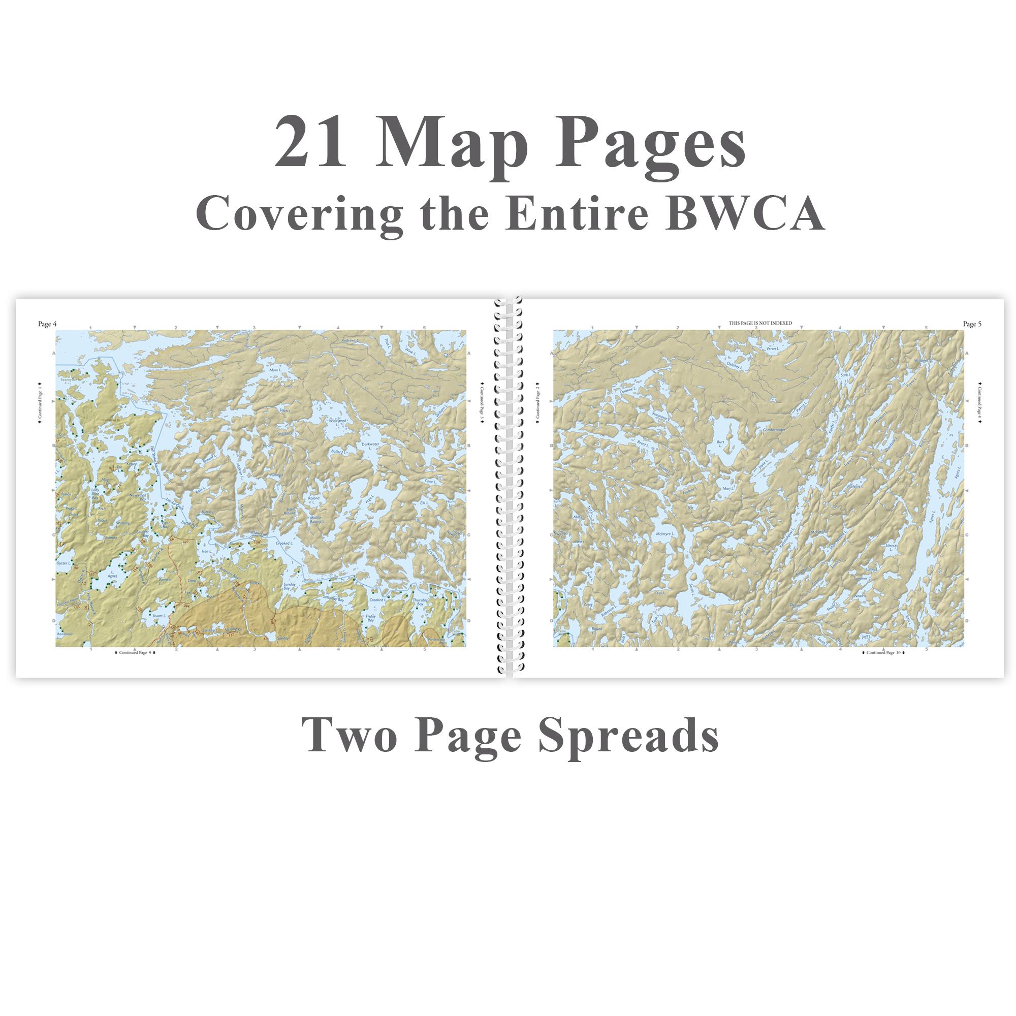 Boundary Waters Canoe Area Atlas | BWCA Map Book | Minnesota Wilderness ...