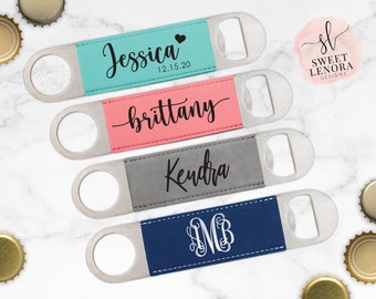 Custom Bar Beer Bottle Opener | Personalized Maid of Honor Bridesmaid Gift | Engraved Gift Bachelorette Party