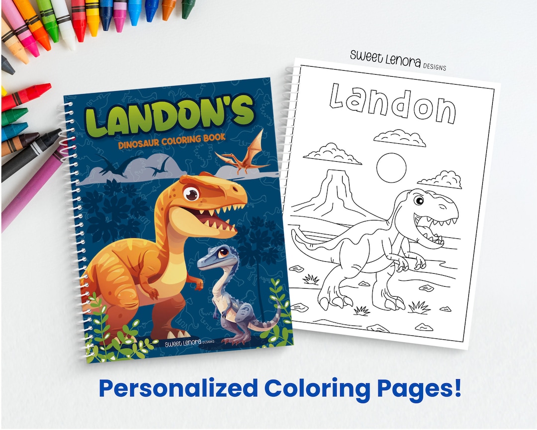 Personalized Kids Coloring Book, Custom Name Color Book, Gift for Kids ...