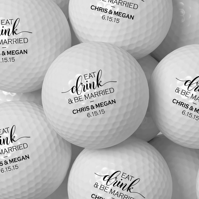 Custom Golf Ball Wedding Favor Personalized Golf Balls Bulk Etsy