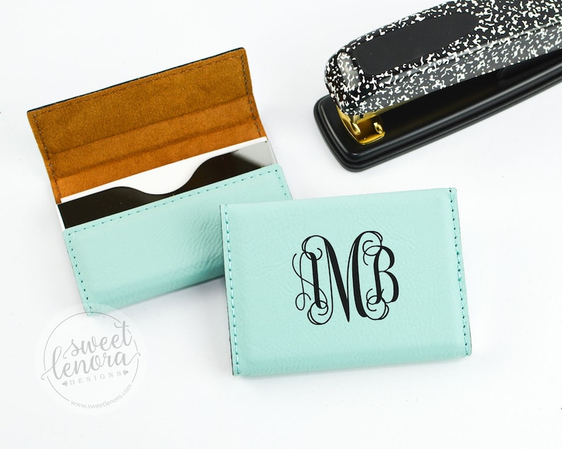 Personalized business card holder