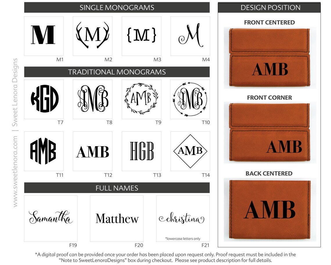 Personalized Business Card Holder Vegan Leather Custom Etsy