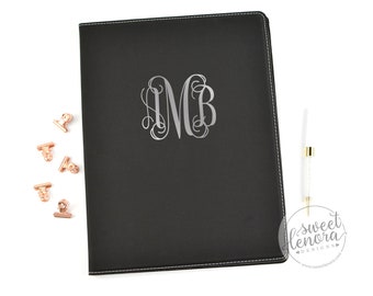 Personalized Engraved Leather Portfolio | Padfolio | Medical Student Gift | Corporate Gift | Personalized Journal | Custom Padfolio