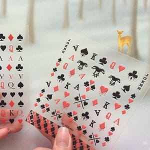 Sticker ongle joker joker petite carte à jouer mini diamants clubs coeurs pique symbole du jeu de cartes las vegas casino déco planificateur autocollant cadeau
