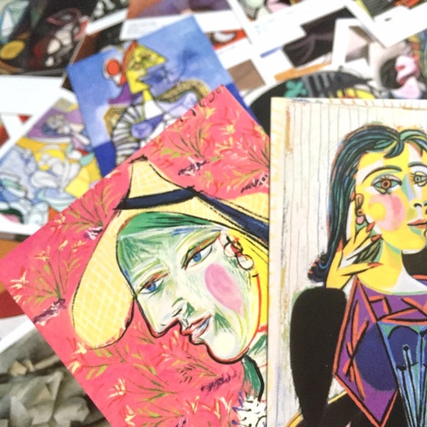 ensemble de 30 La meilleure Collection de Pablo Picasso carte postale art abstrait classique Picasso Peinture abstrait portrait fine art impression cadeau décor
